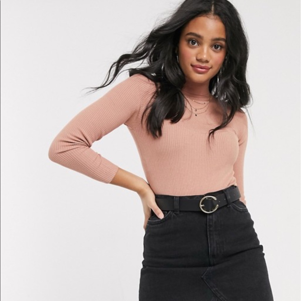 ASOS Brave Soul trudy ribbed roll neck sweater